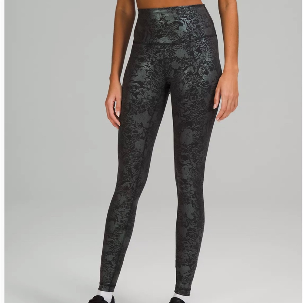 Lululemon Wunder Train Foil Leggings NWOT